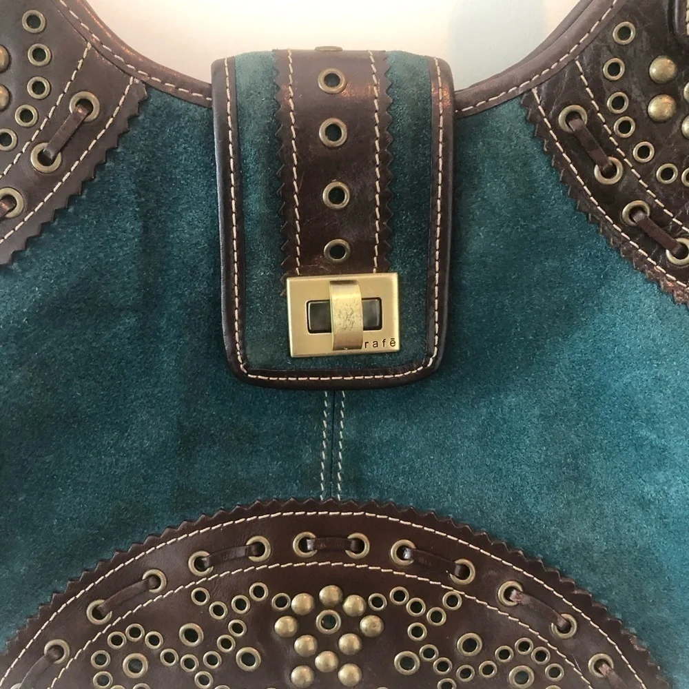 Rafe turquoise cowhide
